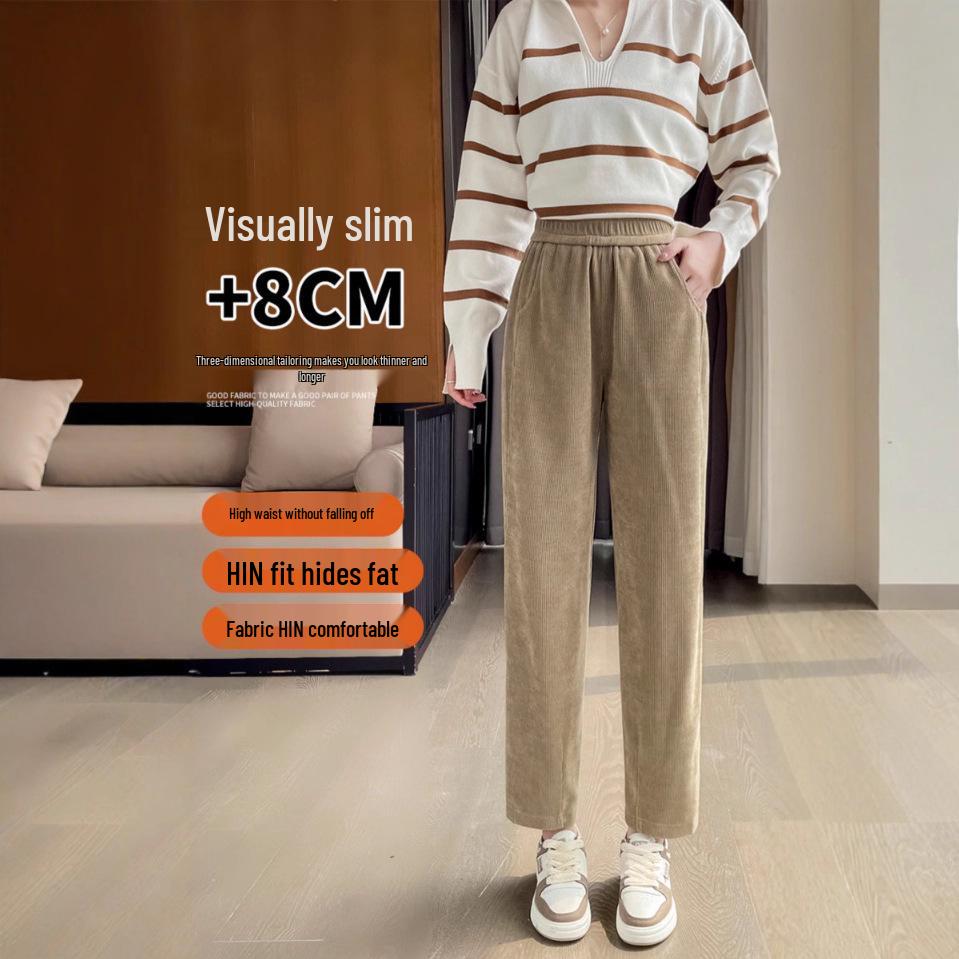 Pantaloni Harem Skinny pentru Femei - Elegante Picioare Drepte Înguste pentru Toamnă, Primăvară și Iarnă 2025
