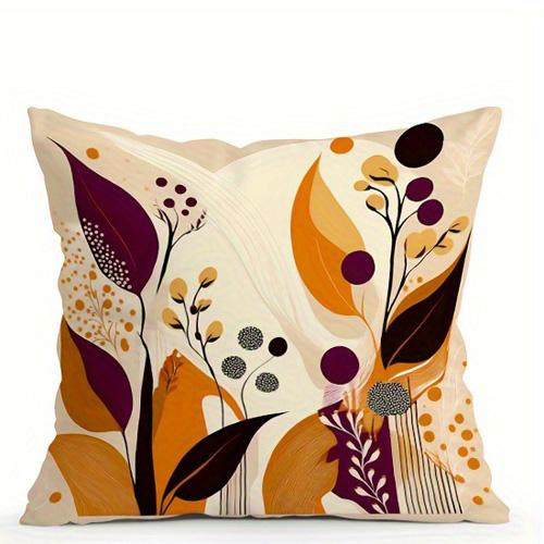 Abstract Floral Pattern Double-sided Printed pillow cover Short plush Suitable living rooms bedrooms sofas throw cushion cover