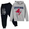Kids Printed Hoodie and Sweatpants Set Long Sleeve Loose Fit Pullover Outfit for Boys and Girls