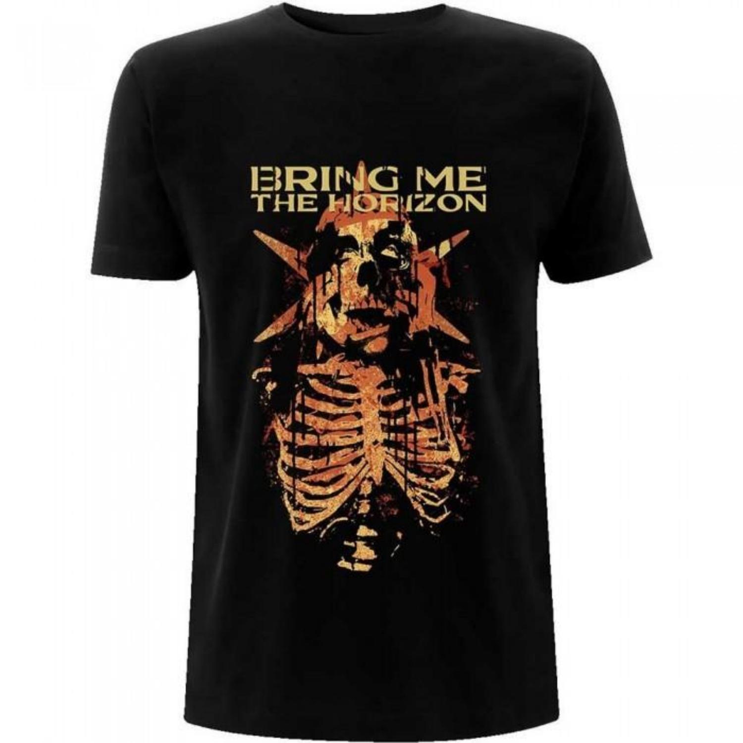 Bring Me The Horizon Unisex Adult Skull Muss T-Shirt S чёрный