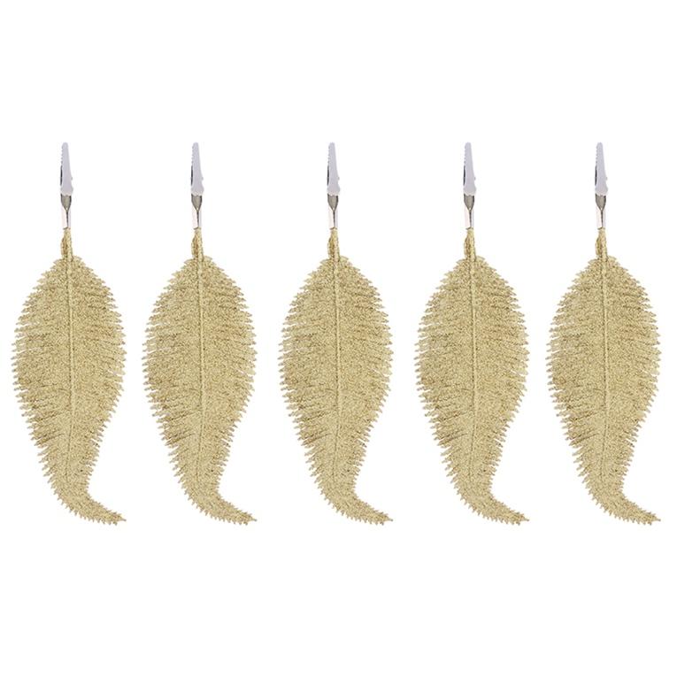 Christmas Tree Decoration Pendant Smooth Glowing Feather Clip Creative Decoration