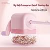Kaba Bär Wasserschwein Handkurbel-Anspitzer & Kappe - Niedlich, Verklemmungsfrei für Grund- & Mittelschüler
