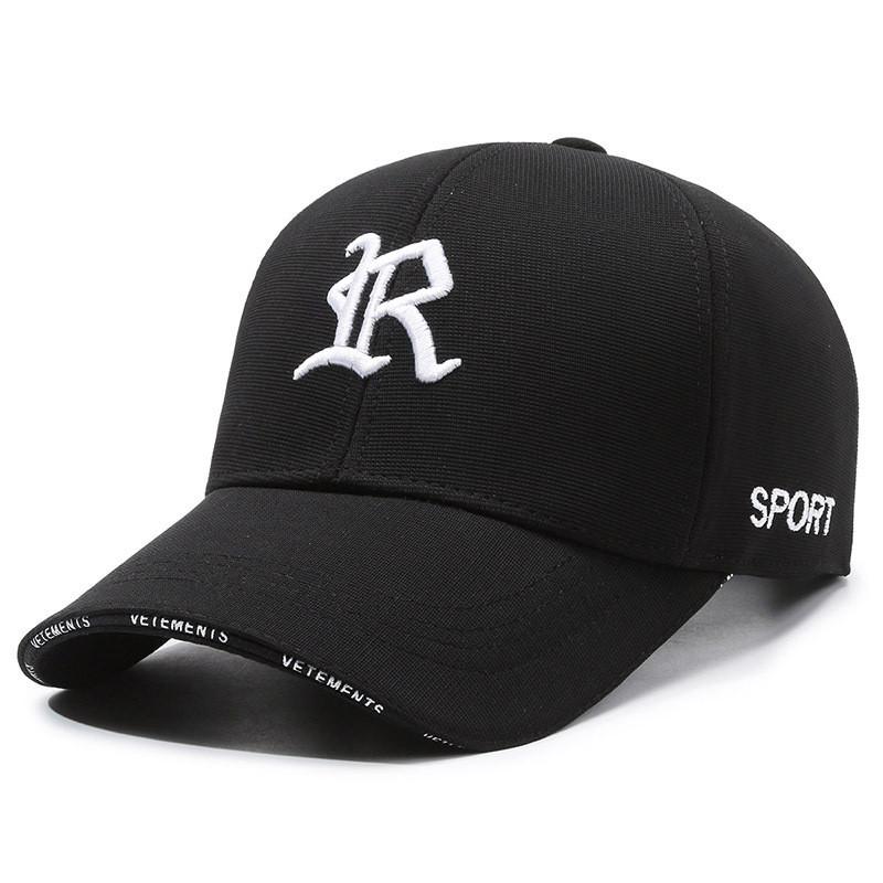 Polyester Baseball Cap With Extended Brim Sun Protection For Men Women In Spring Autumn
