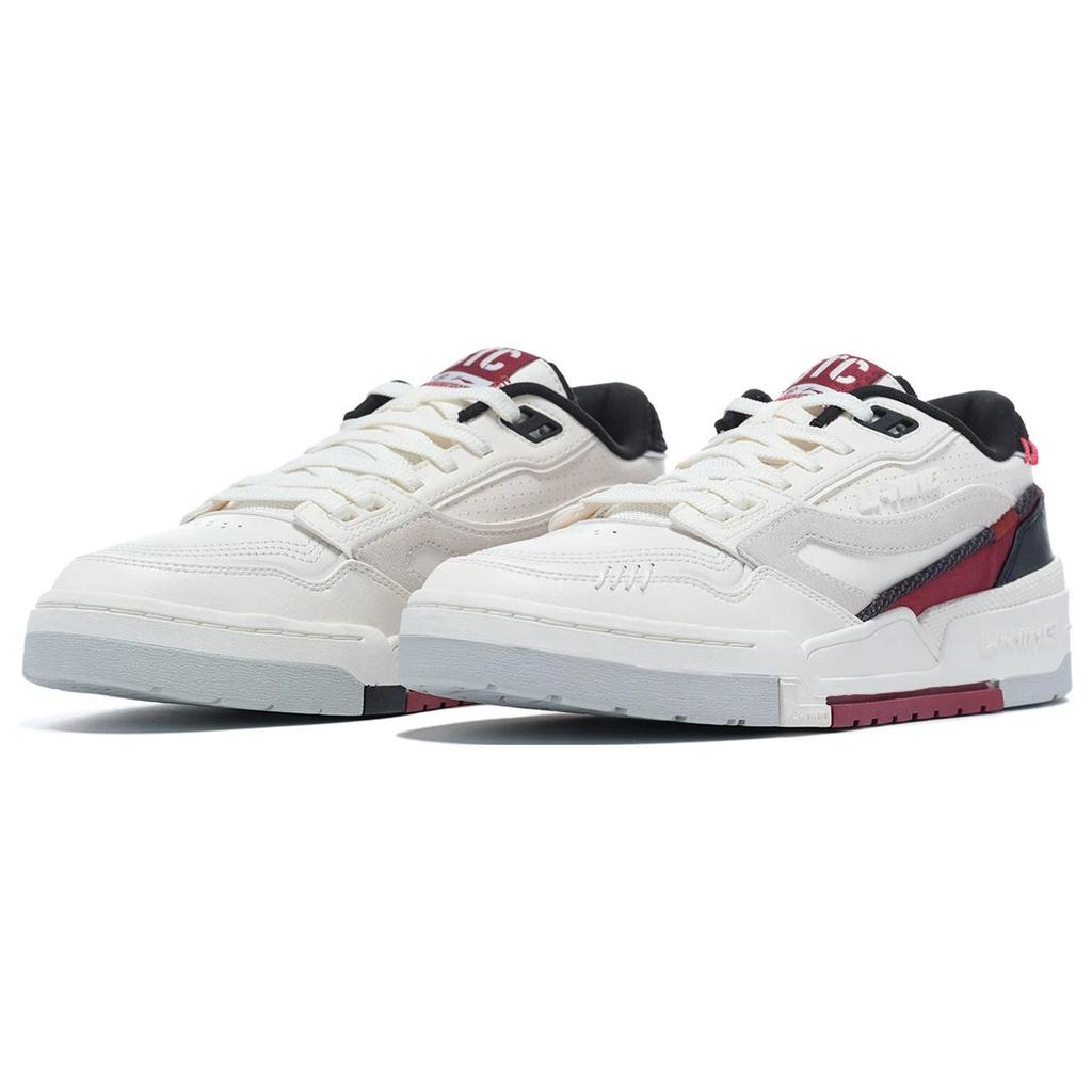 Li Ning 001 BTC Prm Synthetisches Leder, Spaltleder Abriebfest Atmungsaktiv Niedrig geschnitten Skateboard-Schuhe AGCT003-3