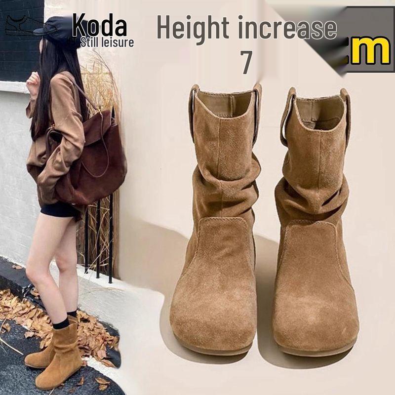 Women's Birkenstock Martin Boots: 2025 Height-Enhancing Thick-Soled Short Boots for Autumn/Winter