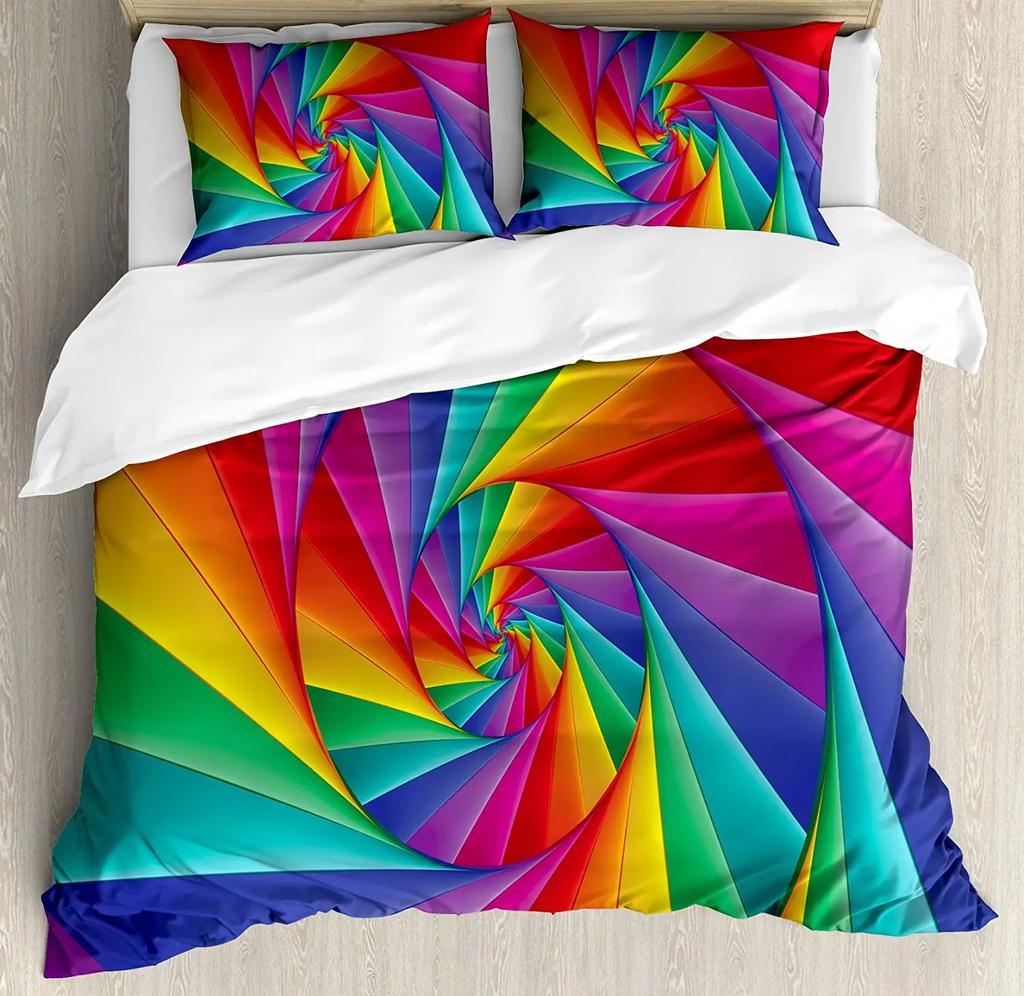 Grey and Yellow Bedding Set For Bedroom Bed Home Street Art Modern Grunge Abstract Design Duvet Cover Quilt Cover And Pillowcase