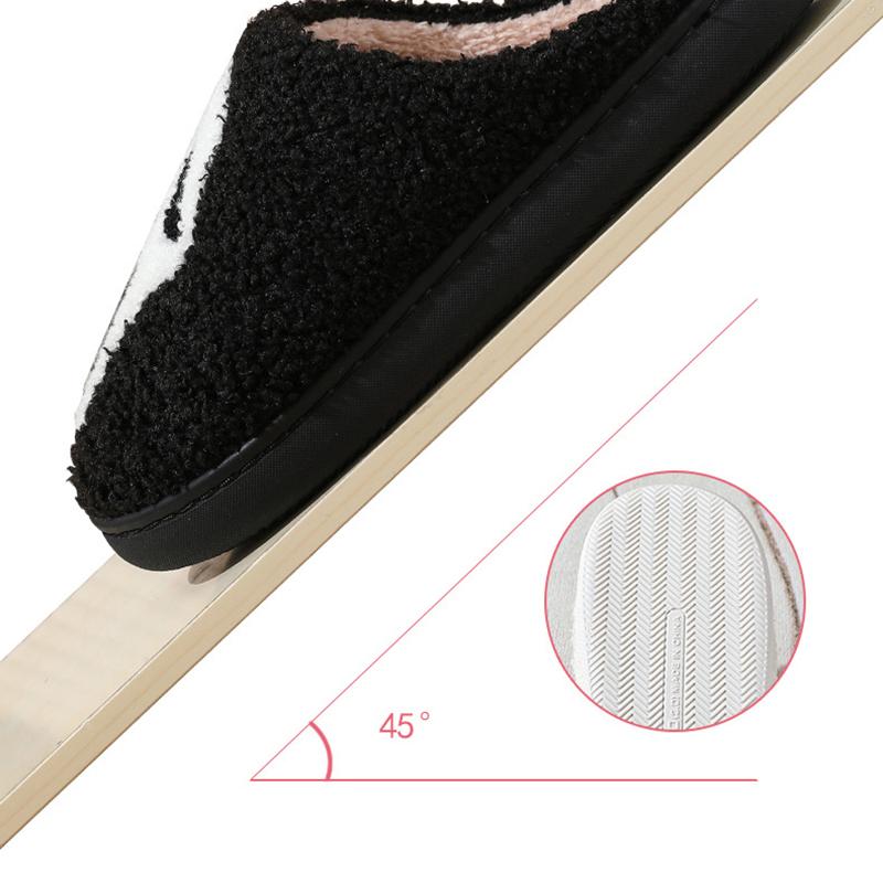 Autumn Winter Halloween Slippers Women Indoor Home Non Slip Warm Cotton Slippers Woman Lightweight Soft Plush Slides