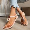 Fashion Flat Women's Summer Sandals Flip Flops Bohemian Flat Beach Shoes Female Casual Shoe for Women