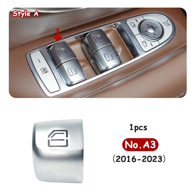 The Car Window Button for Mercedes Benz W213 E-Class E200 E300 E350 E320 Window Regulator Switch Button Electric Control Cover