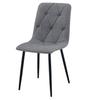 LIBRA Chair - Dark Gray Fabric / Black Legs X 3