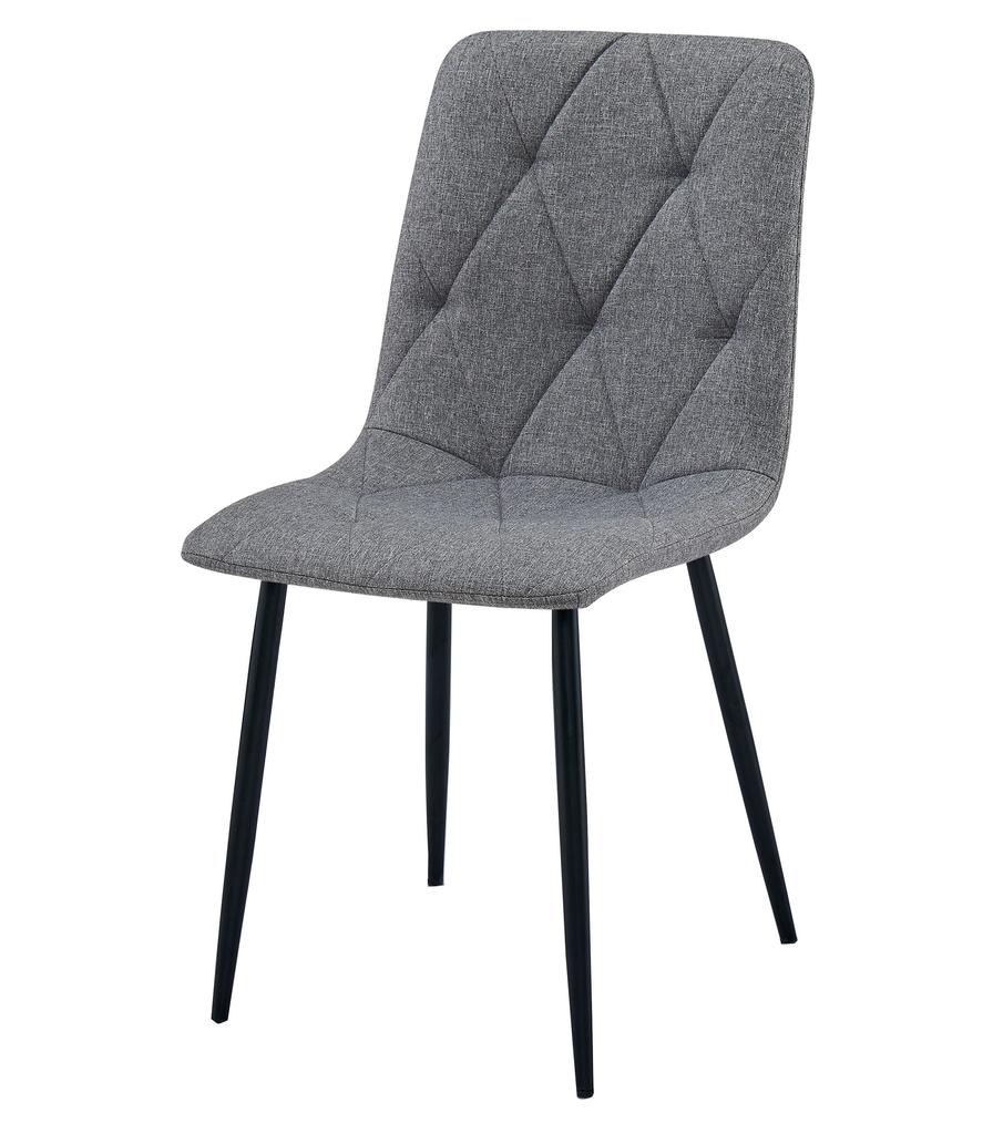 LIBRA Chair - Dark Gray Fabric / Black Legs X 3