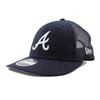 [New Era] Mesh Cap LP9FIFTY Atlanta Braves MLB TRUCKER MESH CAP NAVY ATLANTA BRAVES LOW PROFILE SNAPBACK [Used]
