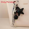 Pu Star Keychain Bag Pendant With Handcrafted Rope For Fashion Accessories