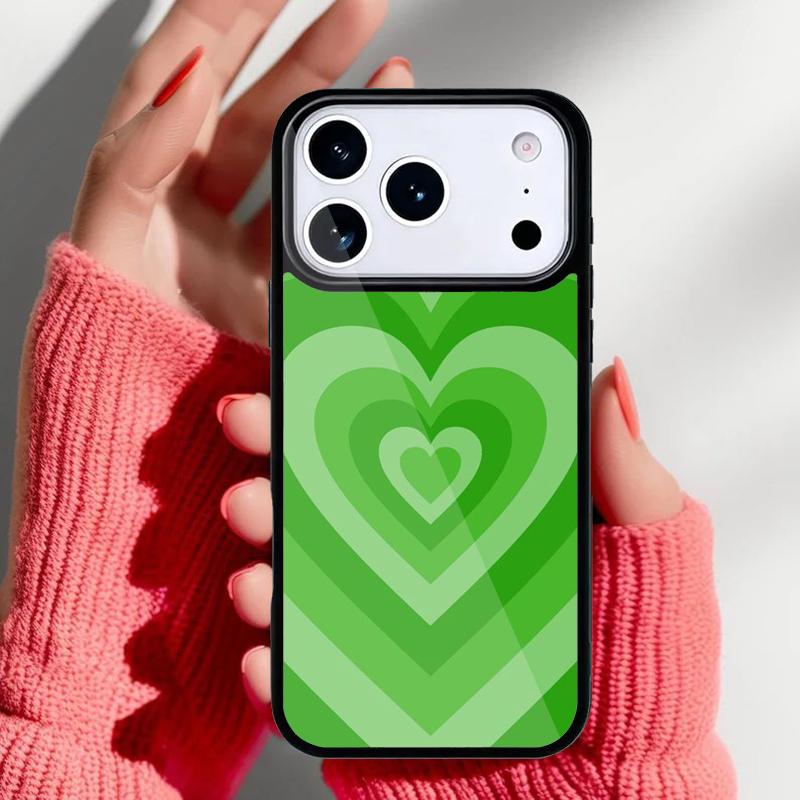 Sage Green Coffee Love Heart Latte Phone Case for iPhone 17 Air 16e 15 14 13 Pro Max Back Cover for 12 11 Pro Coque