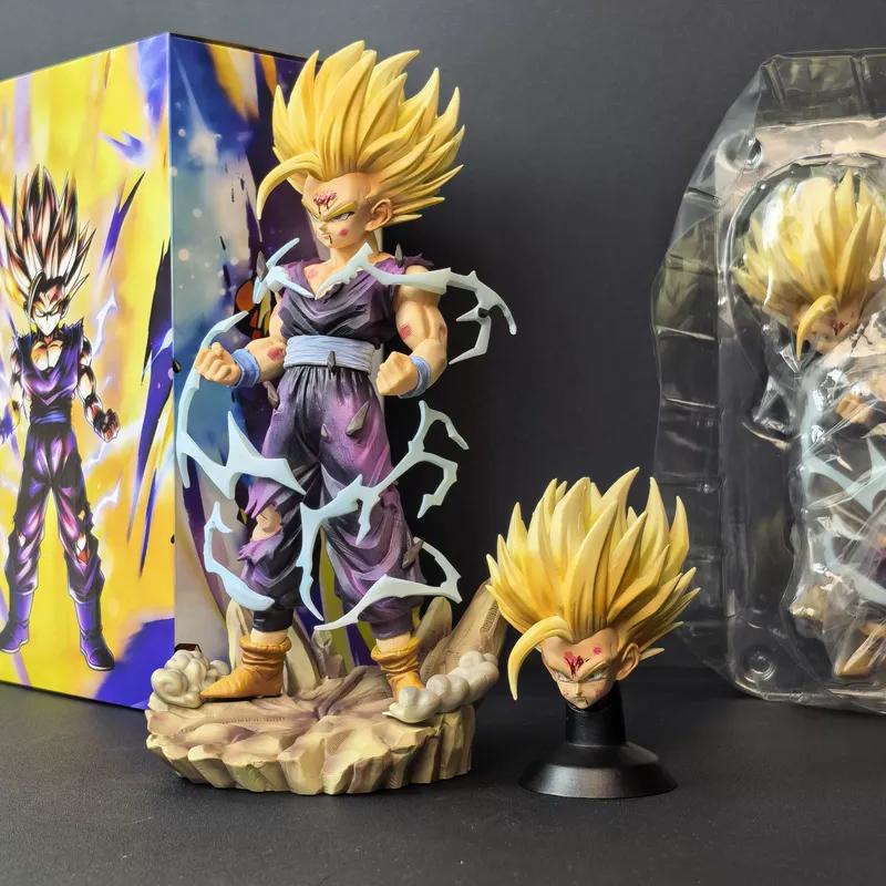 Dragon Ball Z Son Super Saiyan 2 Gohan Figura de Acción Coleccionable Estatua de PVC Adorno de Escritorio Colección Anime Regalo de Cumpleaños