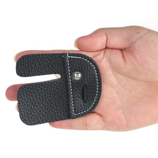 Archery Finger Tab Wear Resistant Anti Slip Accessory Shooting Practice Gear Finger Tab for Exercise
