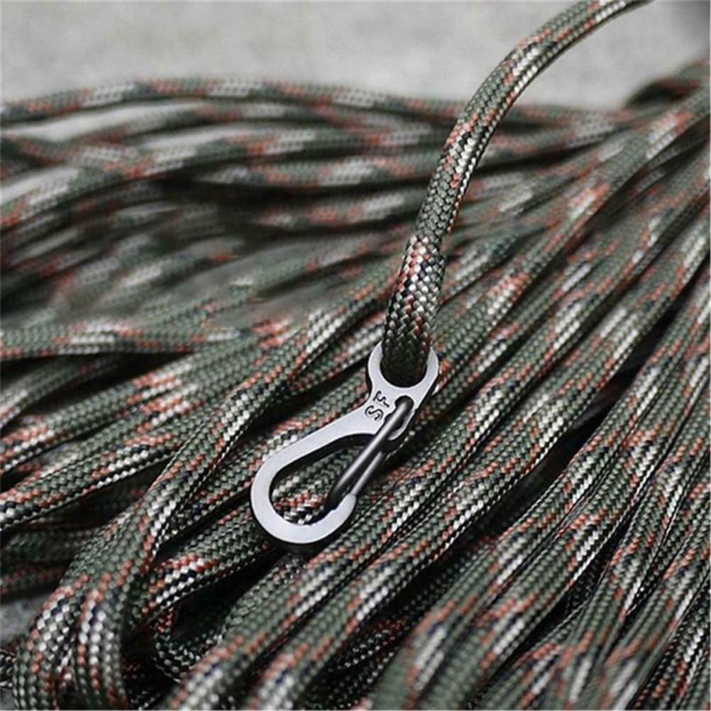 5 10 pcs Lot Zinc Alloy Mini Carabiners Spring Backpack Clasps EDC Keychain Carabiner for Hiking Climbing Camping