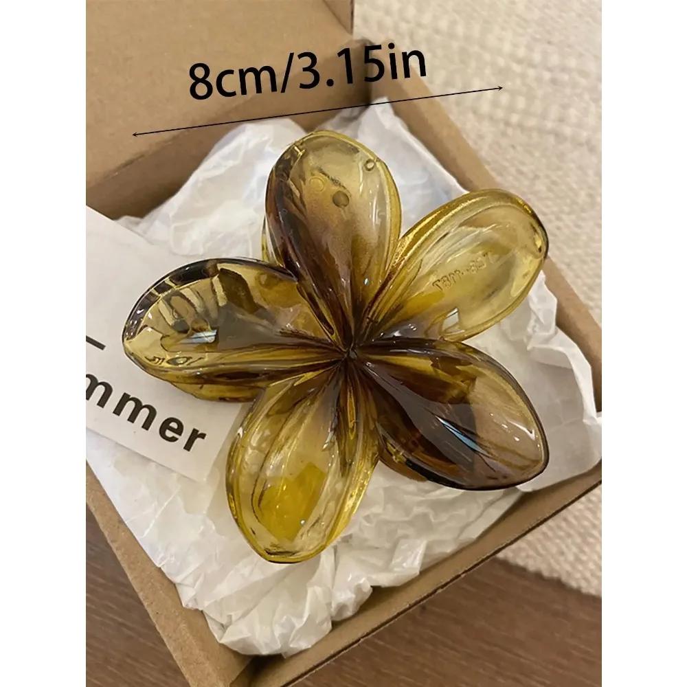 Flower Hair Claw Clips Non Slip Hair Jaw Clamp for Women Girls Fashion Hair Accessories Bath Barrette Clip