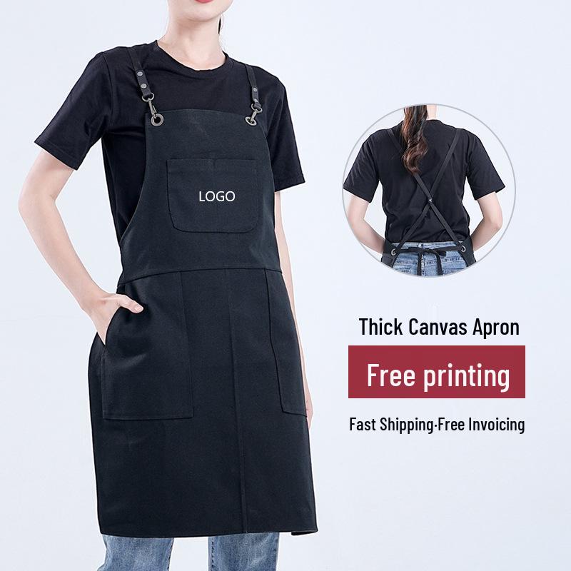 Custom Thick Barber Shop Apron for Hairdressing and Manicure