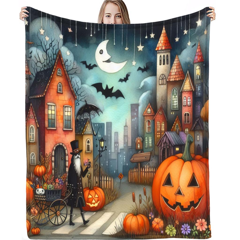 Halloween Print Blanket