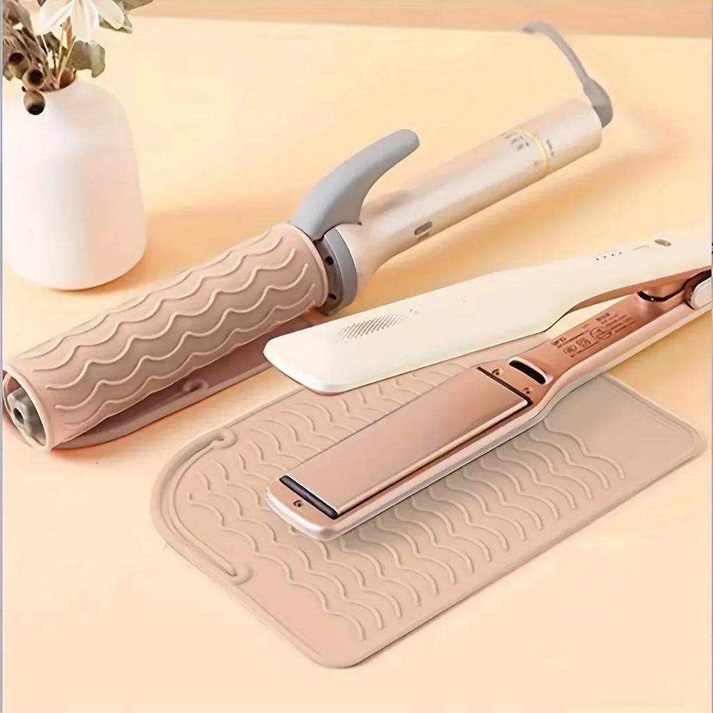 Přenosná silikonová tepelně odolná podložka žehlička na vlasy Izolační podložka Protiskluzová protiskluzová podložka pro úpravu vlasů proti teplu na cesty