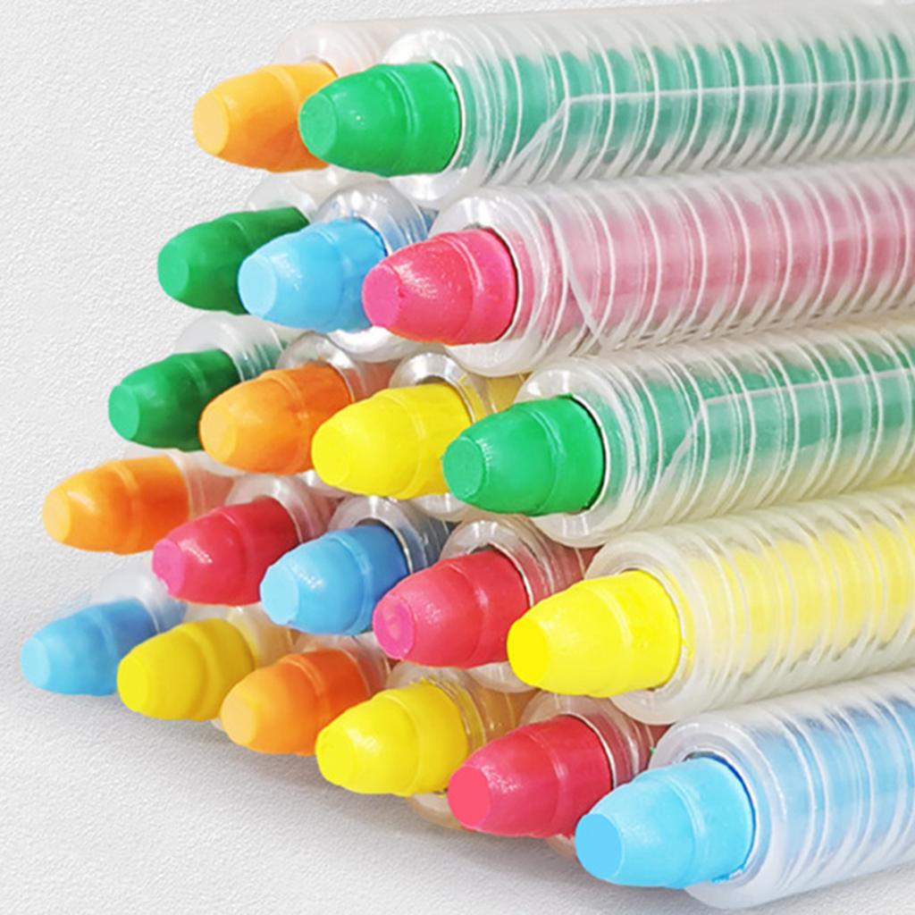 Washable Sidewalk Chalk Dust Free Solid Water Chalk Jumbo Chalk Blackboard Chalk for Outdoor Games Chalkboard Drawing