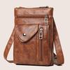 Mobile Phone Bag Women's New European and American Fashion Retro Soft Leather Women's Bag Shoulder Bag Summer Versatile Messenger Change Bag