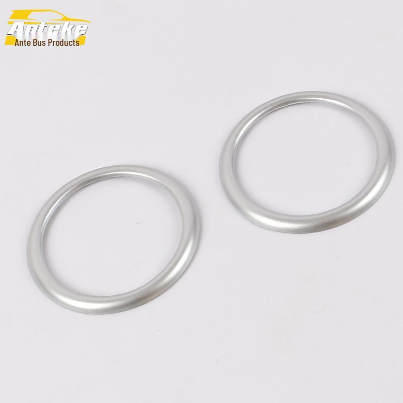 CX-3 Audio Box Ring & Speaker Cover Center Console Frame - Stainless Steel Accessory for Instrument Panel