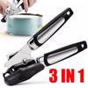 Manual Can Opening Tools Professional Manual Stainless Steel Cans Opener Practical Kitchen Corkscrew Handle Grip Bottle Opener
