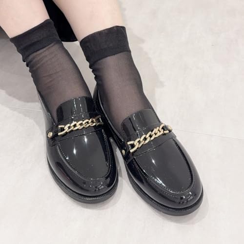 Himiko (Himiko) Rain Shoes, Waterproof, Rain Shoes, NICAL Rain Loafers 554001, Black, Size 245
