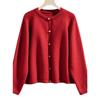Spring Loose Knitted Cardigan for Women Spring and Autumn Casual Short Sweater Coat for Women