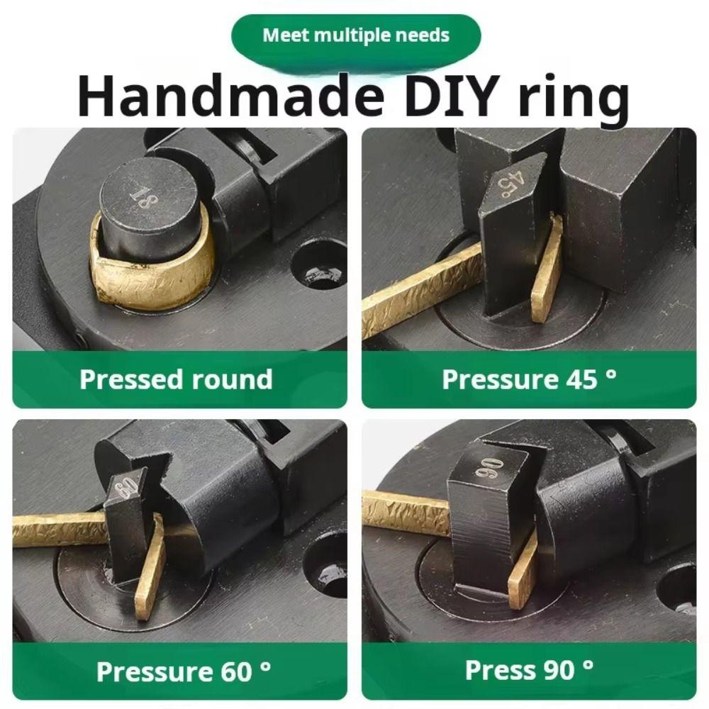 Wooden Base Jewelry Making Tool Measuring Guides Ring Bender  Metal Sheet Bending