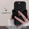 ins Korean style applies to Samsung S25ultra mobile phone case velvet bow A24 three-dimensional advanced sense A04E