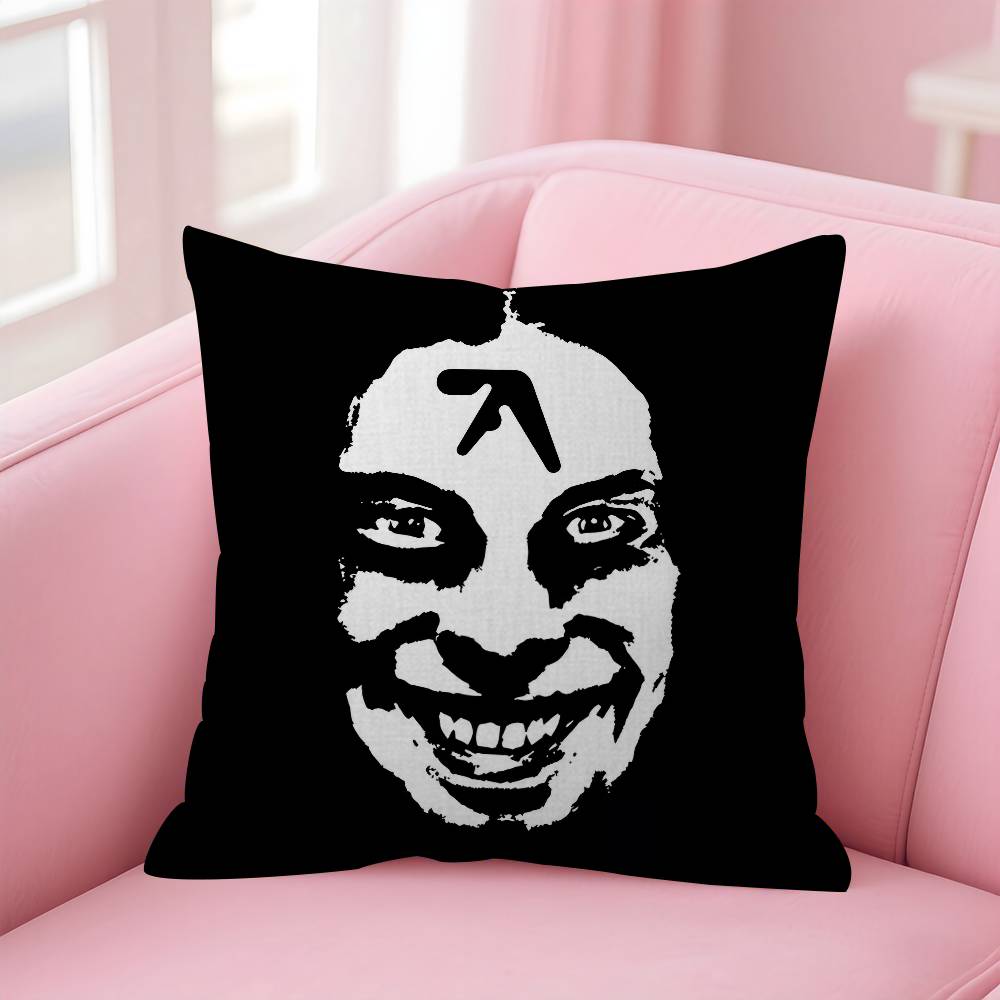 Classic A-Aphex T-Twin Musician Maple Design Cushion Cover Happy Autumn Harvest Decor Holiday Decorati Pillow Cover