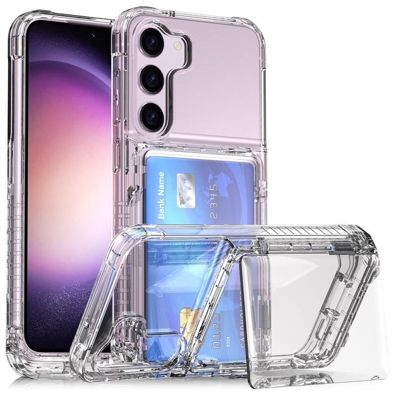 

Suitable S24 Phone Case Transparent Plug-in Multi-functional Clamshell Set Of Beer S23Ultra Drop Resistance Protective Cover Samsung S26 прозрачный