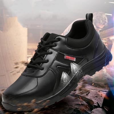 Herren Freizeitschuhe mit Stahlkappe Arbeitssicherheitsschuhe Weiches Leder Isolierte Sneaker Arbeiter Werkzeug Sicherheitsstiefel Schutzschuhe