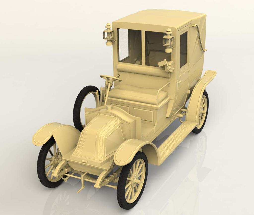 ICM 1/35 Scale Renault Type AG 1910 London Taxi Plastic Model Kit 35658