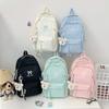 Schoolbag New Bow Backpack Stylish Simple Printing Large Capacity Sports Leisure Backpack Student School Bag Female