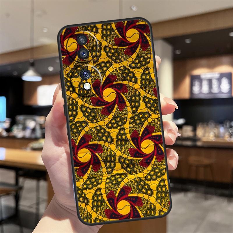 

African Style Fabric Print Case For Honor Magic 7 5 6 8 Lite Honor 400 200 Pro 50 70 90 X8c X9a X9b X9c X9d Win RT Cover Honor Magic7 Pro