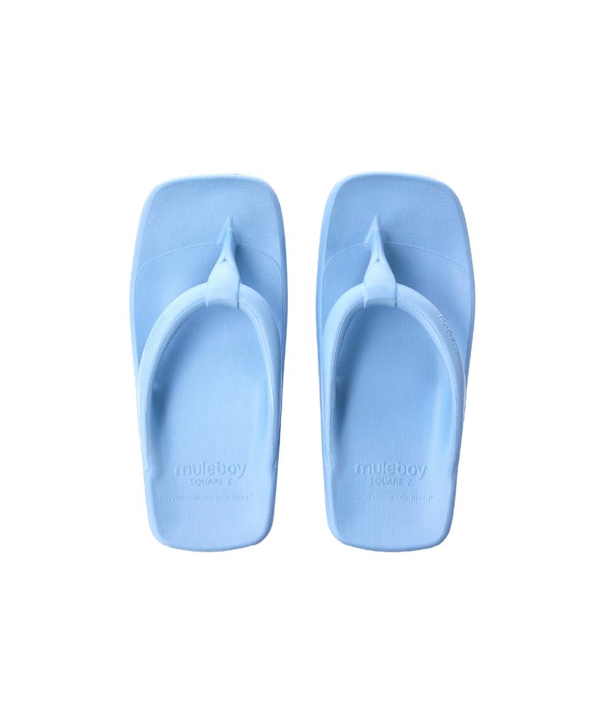 Muleboy Square Jet Flip-Flops Baby Blue