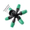Misting Atomizing Sprayer Garden Irrigation Misting System Watering Supplies 4/5/6/7Way Fogger Nozzle with 1/2" Thread Connector