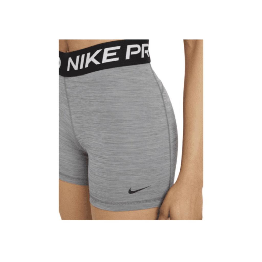 Nike Pro 365 Logo Print High-Waisted Fitted Workout Shorts Women Shorts Smoke-Gray CZ9831-084