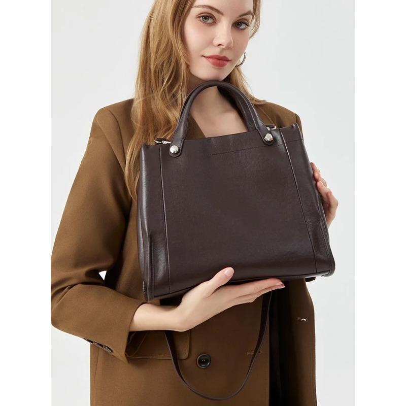 100% Genuine Leather Women's Handbag cowhide Fashi tote bag single shoulder bag large capacity crossbody bag for women