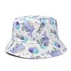 New Arrival Summer Sun Protect Woman Man Unisex Reversible Printed Cactus Bucket Hat