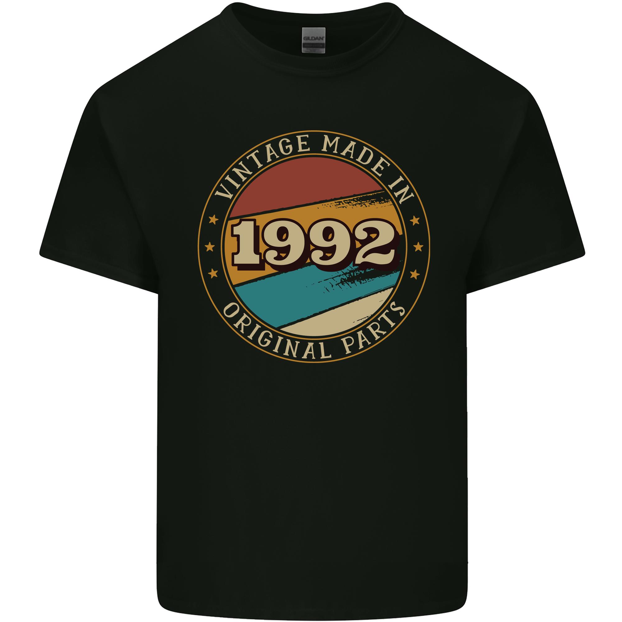 34th Birthday Vintage Made In 1992 Unisexs Light Cotton TShirt S