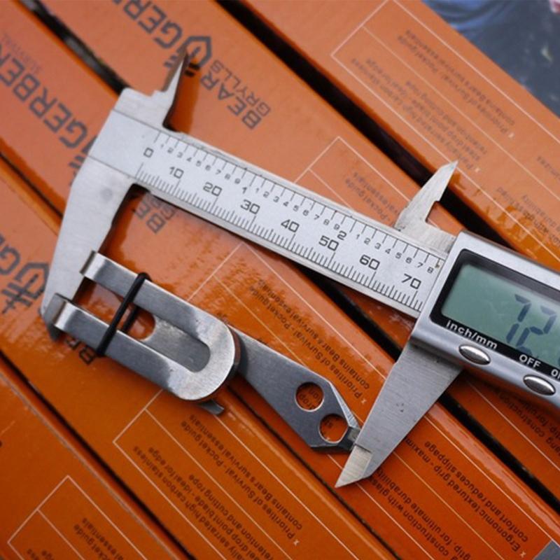 EDC Bag Suspension Clip Carabiner Stainless Steel Outdoor Quicklink Tool Multi Tools Pocket Camping Tool Length 7.2cm