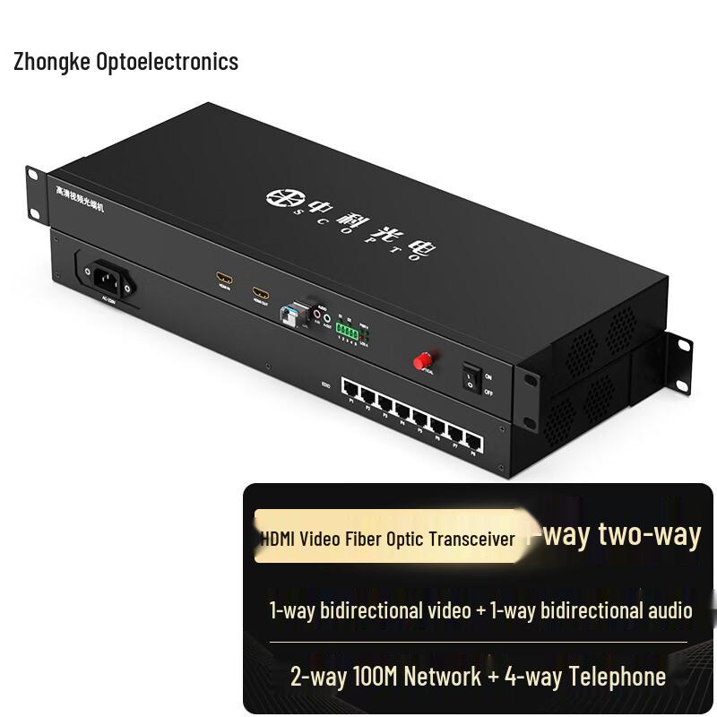 Zhongke Optoelectronics Full HD HDMI Video Optical Transceiver