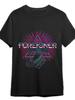 T-shirt Grafica Chitarra "FOREIGNER" 100% Cotone Girocollo Manica Corta Estiva Casual da Uomo Streetwear - Cotone Estivo da Uomo...