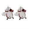 2pcs Unique Drum-Shaped Cufflinks for Men - Stylish Alloy Accessory, Perfect Gift Idea, Drum Accessories