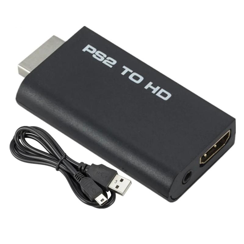 Ps2 To Hdmi-Compatible Compatible Converter Adapter Audio Video With 3.5mm Cable Supports Pc Ps2 480i 480p 576i Display Modes